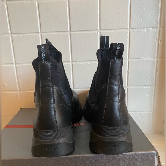 Prada Men’s Brixxen Boot Black US 10 - Picture 3 of 7